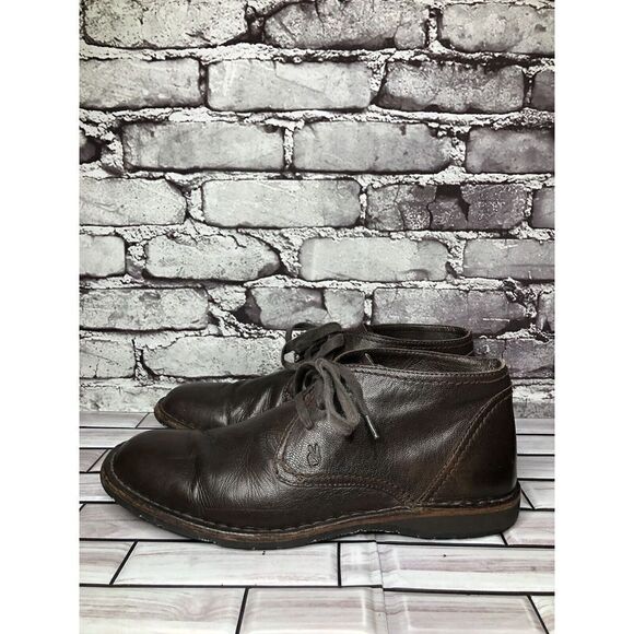 John Varvatos Brown Leather Hipster Chukka LaceUp Ankle Boots Men Sz 10M US/43EU - Picture 3 of 16